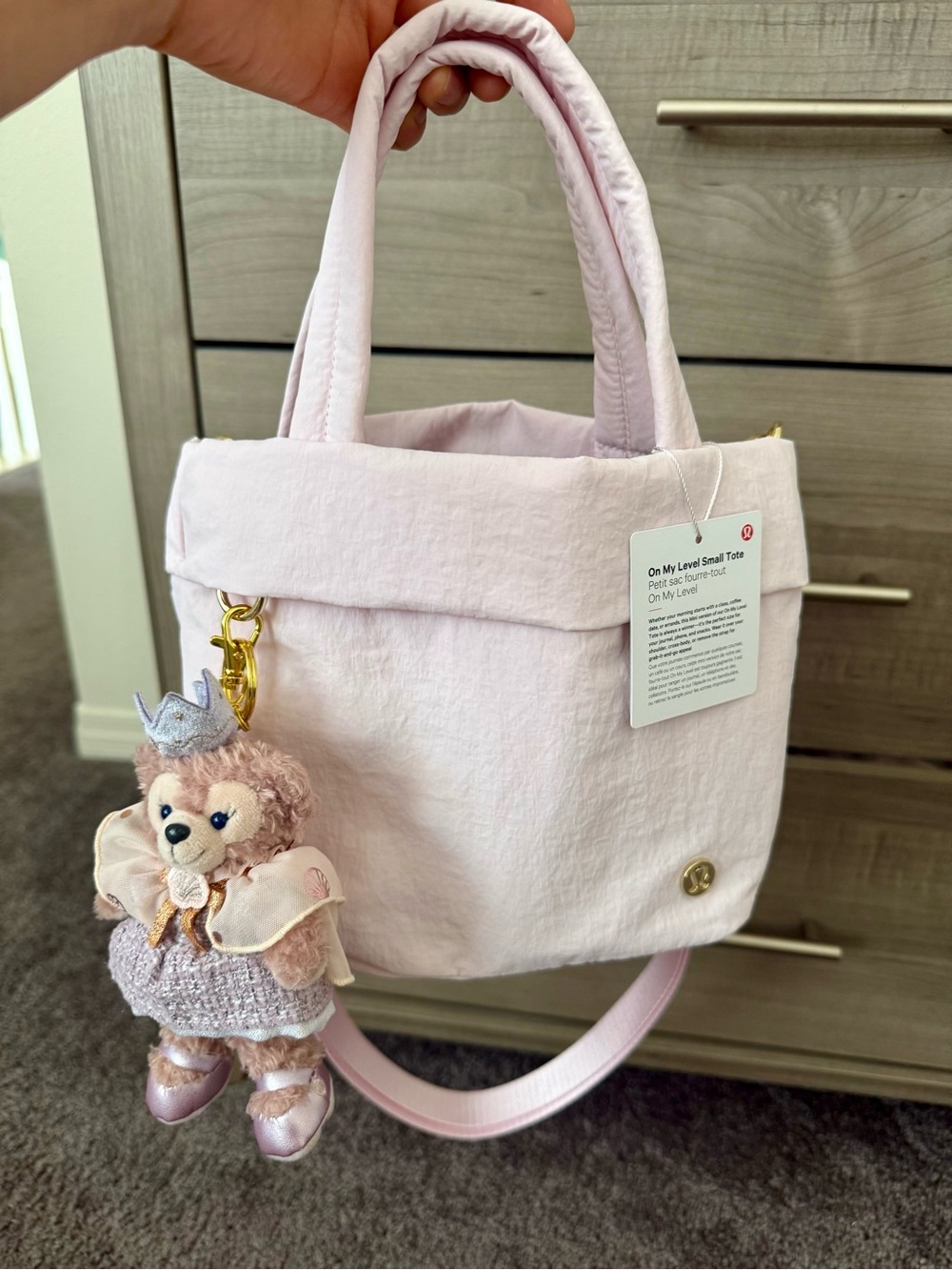 Lululemon On My Level Small Tote Bag 5L Blissful Pink